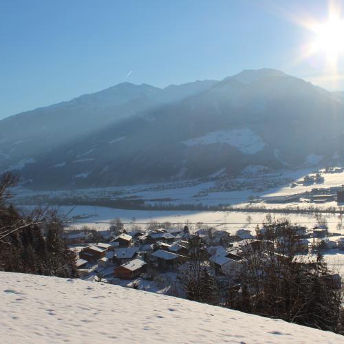 Fügen nella valle Zillertal con la neve
